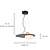 Pendente Led Nobile 12W 3000K 600Lm 42cmx10cm Preto Opalino NOB1PD01PT042 - Imagem 4