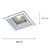 Spot Led Arkitek 8cmx8cmx10cm Branco 9W 3000K NS1058 - Imagem 4