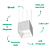 Pendente Led Arkitek 10,5cmx10,5cmx10cm 9W 3000K NS1060W - Imagem 3