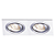Spot Ecco Embutir 2xE27 Par20 Max 50W Prata NS5202A - Imagem 1