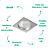 Spot Fit Embutir 1xG9 Max 40W Prata NS5901A - Imagem 3