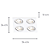 Spot Ecco Embutir 4xE27 Par30 Max 50W Branco NS5304B - Imagem 4
