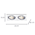Spot Ecco Embutir 2xGU10 Ar70 Max 50W Prata NS5702A - Imagem 4
