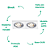 Spot Ecco Embutir 2xGU10 Ar70 Max 50W Prata NS5702A - Imagem 3