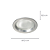 Spot Fit Embutir 1xG9 Max 40W Prata NS5900A - Imagem 4