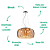 Pendente Soho 50cmx28cm 6xG9 Halopin Max 25W Cromado Transparente PD001AM - Imagem 3