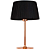 Abajur Baju 25cmx40cm 1xE27 Bulbo Max 40W Cobre Preto OP049TS - Imagem 1