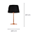 Abajur Baju 25cmx40cm 1xE27 Bulbo Max 40W Cobre Preto OP049TS - Imagem 4