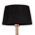 Abajur Baju 25cmx40cm 1xE27 Bulbo Max 40W Cobre Preto OP049TS - Imagem 5