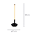 Abajur Led Sabre 6,3W 3000K 340Lm 17cmx55cm Bronze Preto SAB1AB01BO050 - Imagem 4