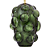 Base Para Abajur 26cmx45cm 1xE27 Bulbo Max 40W Verde Dourado SAG1AB01VD045 - Imagem 1