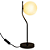 Abajur Viva 17cmx49cm 1xE27 Bolinha Max 5W Branco Cromo Negro SQ007B - Imagem 1