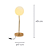 Abajur Viva 17cmx49cm 1xE27 Bolinha Max 5W Dourado Branco SQ007 - Imagem 4