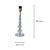 Base Para Abajur 14cmx39cm 1xE27 Bulbo Max 40W Cromado TE0127 - Imagem 4