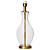 Base Para Abajur 20cmx54,7cm 1xE27 Bulbo Max 40W Dourado WR002 - Imagem 1