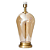 Base Para Abajur 22cmx52,2cm 1xE27 Bulbo Max 40W Dourado Champanhe WR004 - Imagem 1