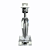 Base Para Abajur 8cmx8cmx27cm 1xE27 Bulbo Max 40W Cromado XL002 - Imagem 1