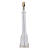 Base Para Abajur 14cmx14cmx65cm 1xE27 Bulbo Max 40W Cromado XL1155 - Imagem 1