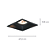 Spot Slim Frame 11,5cmx11,5cmx5,56cm Preto 1xE27 Par20/Ar70 Max 50W YA002B - Imagem 4