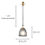 Pendente Copper 17,5cmx23,5cm 1xE27 Bulbo Max 40W Preto Dourado XN002G - Imagem 4