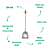 Pendente Copper 17,5cmx23,5cm 1xE27 Bulbo Max 40W Preto Dourado XN002G - Imagem 3