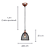 Pendente Copper 18cmx23cm 1xE27 Bulbo Max 40W Cobre Preto XN002 - Imagem 4