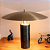 Abajur Pira 45cmx40cm 1xGU10 Mr16 Max 10W Preto Latão PIR1AB01PT045 - Imagem 2