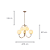 Pendente Lotus 79cmx67cm 6xE27 Bolinha Max 25W LOT1PD01LT079 - Imagem 4