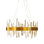 Pendente Led Kryp 46W 3000K 2800Lm 60cmx30cm Dourado KRY1PD01DR060 - Imagem 1