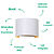 Arandela Led Rondo 3000K 300Lm 13,5cmx11,7cmx10cm Branco Ip65 Branco RON1AR01BR014 - Imagem 3