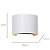 Arandela Led Rondo 3000K 300Lm 13,5cmx11,7cmx10cm Branco Ip65 Branco RON1AR01BR014 - Imagem 4