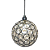 Pendente Cristais 12cm Cromado DCD05158 - Imagem 1