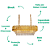 Pendente Lustre 8xE14 Dourado DCD06512 - Imagem 3