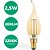 Lâmpada Led Vela Chama 2,5W 2200K 200Lm E14 Ambar Filamento - Imagem 2