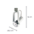 Spot de Trilho Basic PAR20 E27 6,5X16cm Branco DL030B - Imagem 5