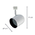 Spot de Trilho Pharos PAR20 E27 9X17cm Branco DL036B - Imagem 6