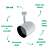 Spot de Trilho Pharos PAR20 E27 9X17cm Branco DL036B - Imagem 3