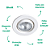 Spot Embutir Pop Mr11 Gu10 7X2,5cm Branco DL057 - Imagem 3
