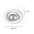 Spot Embutir Pop AR70 Gu10 10X2cm Branco DL062 - Imagem 5