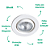 Spot Embutir Pop AR111 Gu10 14X2,5cm Branco DL066 - Imagem 3
