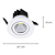 Spot Embutir Led Foko 3W 3000K 7X6cm Branco DL108R - Imagem 4