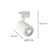 Spot de Trilho Led 10W 2700K 850LM 6,9X14,2cm Branco DL143B10 - Imagem 6