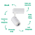 Spot de Trilho Led 5W 2700K 350LM 4,3X10,4cm Branco DL143B5 - Imagem 3