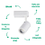 Spot de Trilho Led 5W 4000K 350LM 4,3X10,4cm Branco DL143B5N - Imagem 3