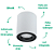 Spot Sobrepor Led Dot 20W 3000K 1200LM 9,3X12,2cm Branco DL149W - Imagem 3