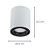 Spot Sobrepor Led Dot 20W 3000K 1200LM 9,3X12,2cm Branco DL149W - Imagem 4