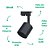 Spot de Trilho Click AR111 Gu10 11,7X11,3cm Preto DL169AR11B - Imagem 3