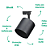 Spot de Trilho Click AR70 Gu10 7,6X8,2cm Preto DL169AR70B - Imagem 3