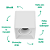 Spot Sobrepor Box MR16 Gu10 9,6X9,6X10cm Branco DL145W - Imagem 3