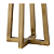 Base Para Abajur Veneto Dourado 18X22X52,5cm E27 MI004 - Imagem 6
